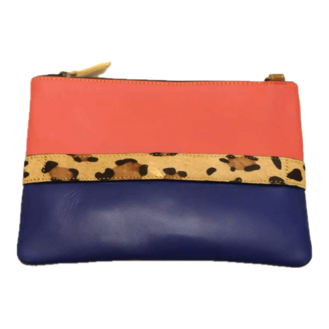 Luca Leather Wristlet Clutch Crossbody Bag